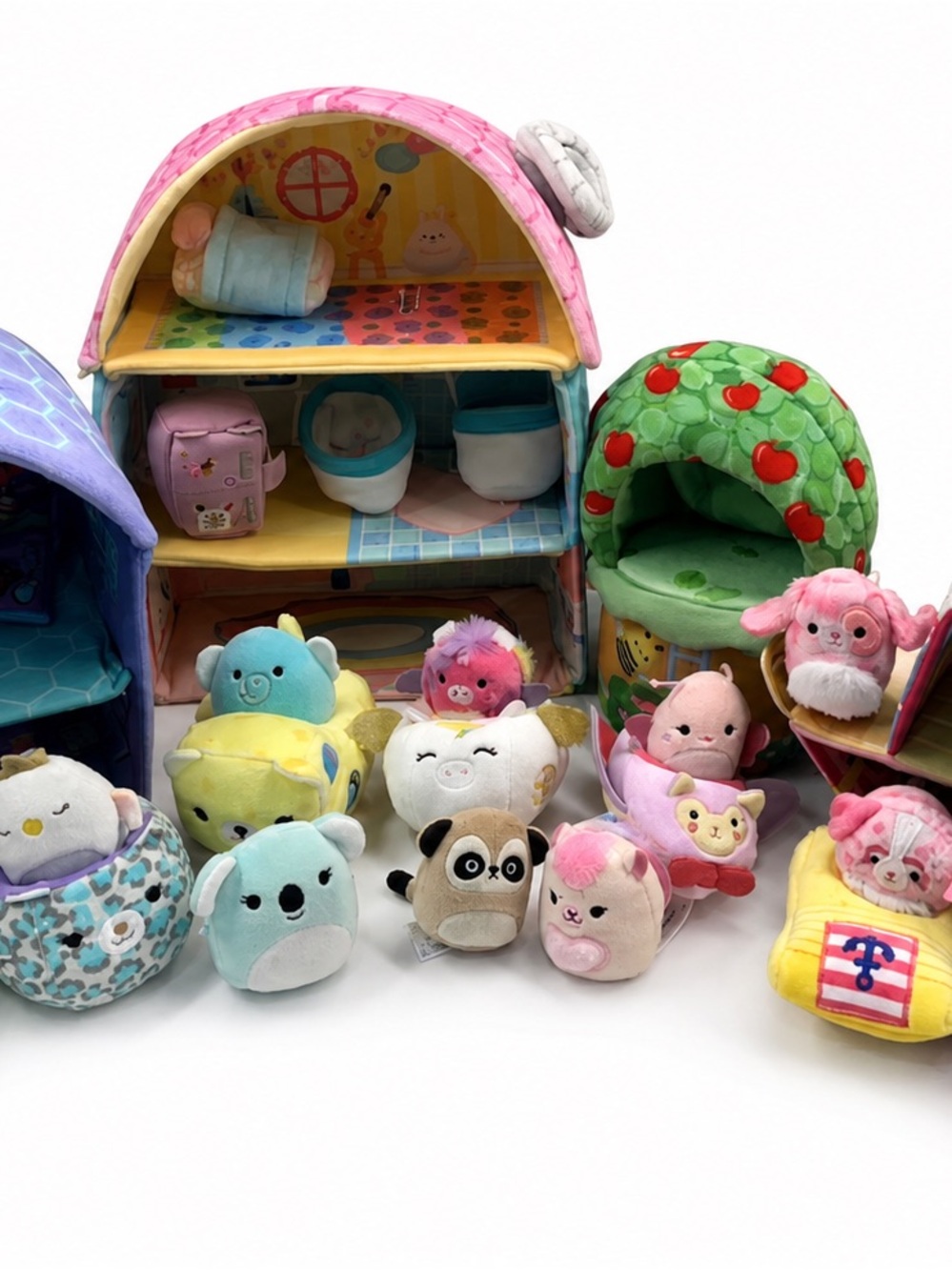 14 Squishmallows Squishville Bundle Cottage Gamer Garage Cars Treehouse